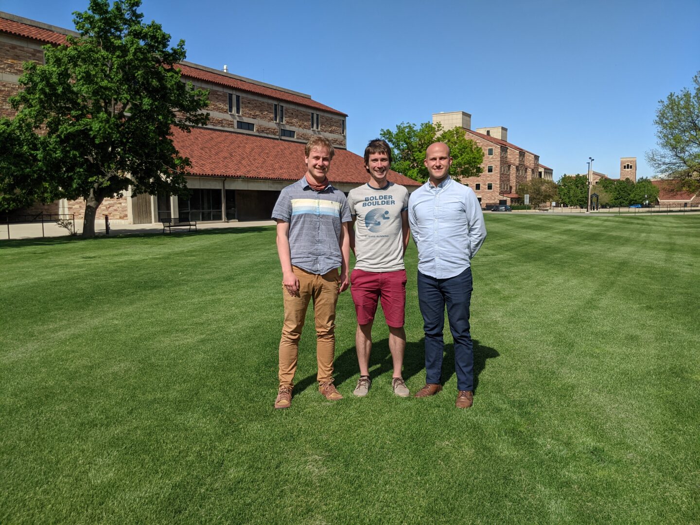 Graduate students involved in experimental work