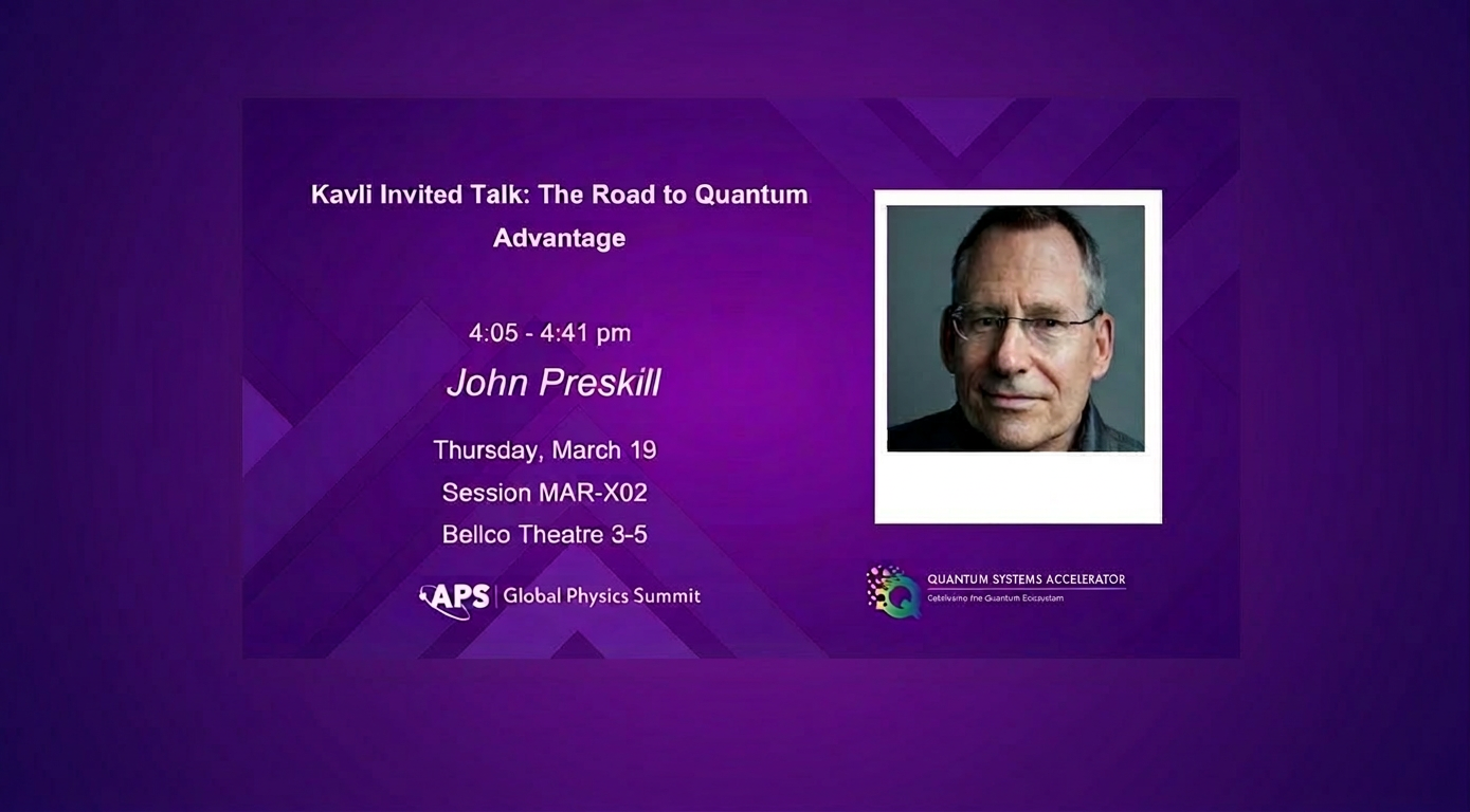 John Preskill at the 2026 APS March Meeting